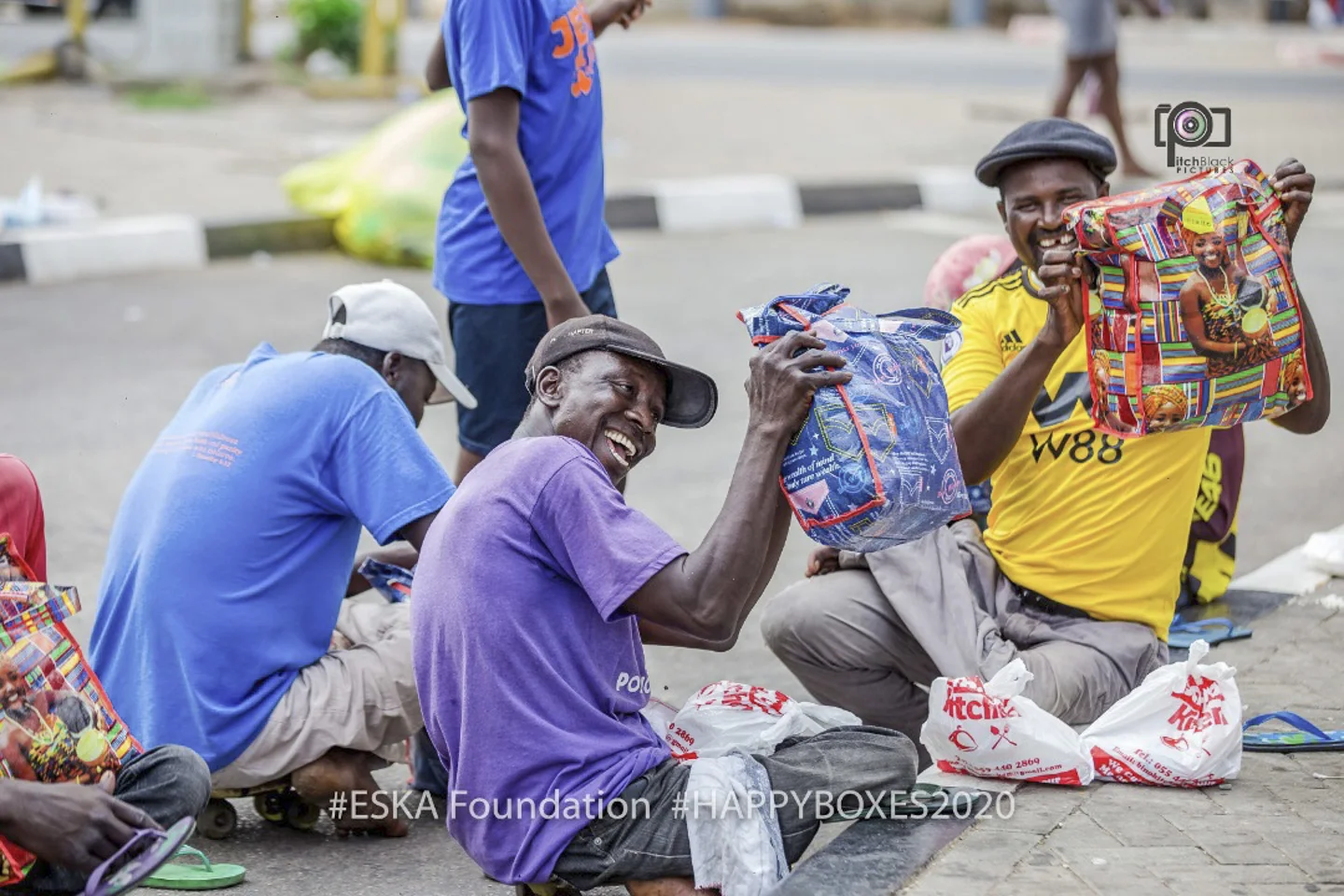 Care boxes distributed during the Christmas outreach