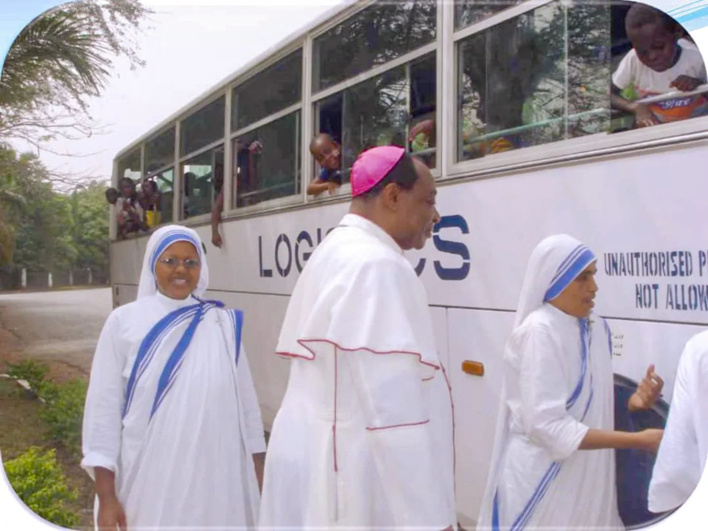 MGCWC visitors arriving with the Missionaries of Charity