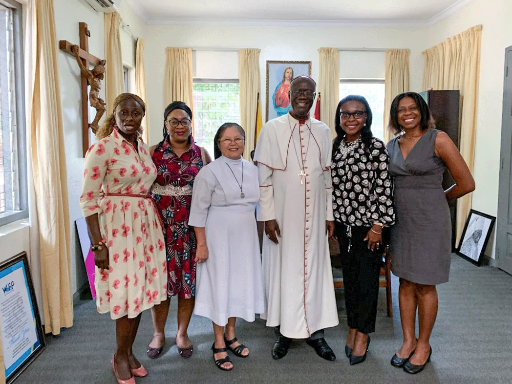 MGCWC representatives with Archbishop Bonaventure Kwofie