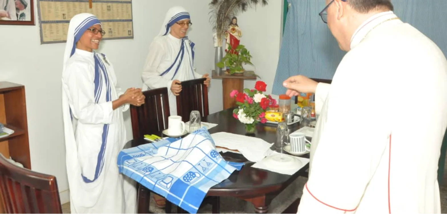 A service led with the Missionaries of Charity